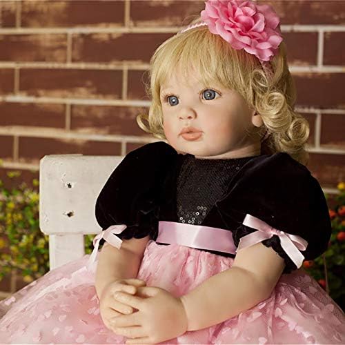 60 CM Pokupila Dijete Dijete Djevojka Svijetle Kose Princeza rođendanski Poklon za Djecu Naplativa Lutka