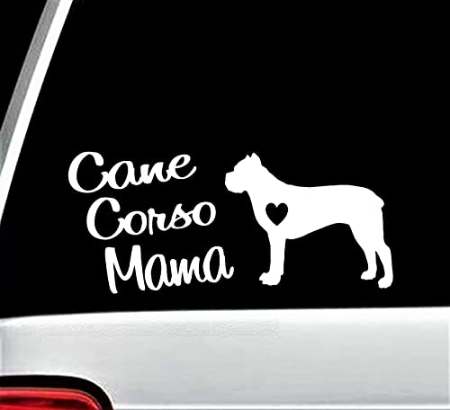 Naljepnica-naljepnica s likom Majka Cane Corso za prozor automobila 8 inča BG 696