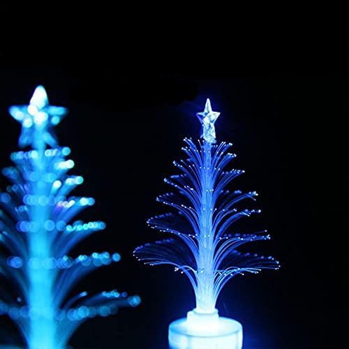 Muti-u Boji Površina Osvijetljena dojenče Fiber-optički led Božićno drvce Led Sjajnog svjetla za 5-INČNI mini-7