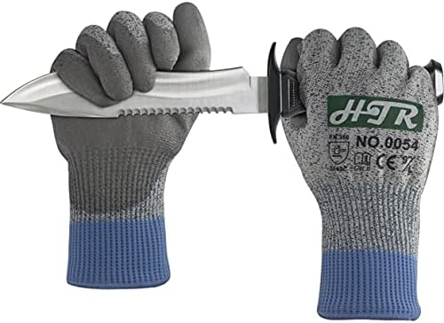 Zaštitne Radne rukavice, otporne na krojeva HTR, s njenim poliuretanom prevučeni, Sloj za zaštitu od posjekotina