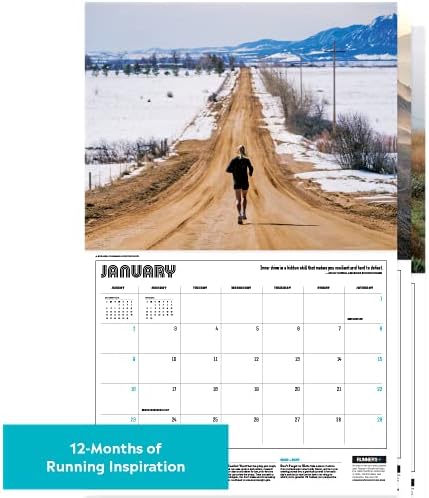 Zidni kalendar Runner World 2022: Savršen kalendar za trkače, ispunjen motivacijski citati, savjete za trening