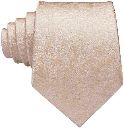 Svila kravata-Paisley s visokim kravatom i kvadratnim запонками u obliku džepa