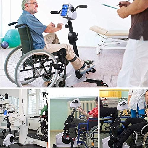 Electronic Physical Therapy Rehab Bike Trainer Exerciser Cycle Arm Leg Pedal Exerciser Bike Health Recovery