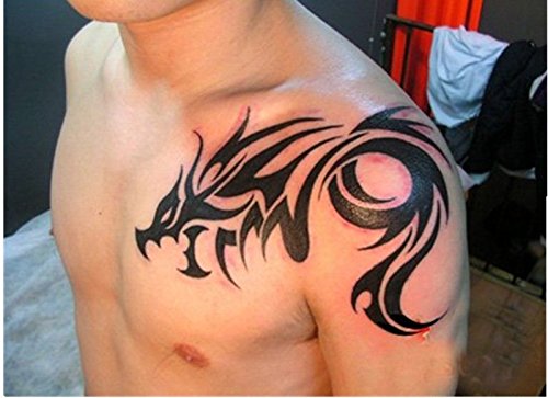 Котбс 2 Lista Velike Privremene Tetovaže Dragon, Vodootporan Plemenske Tetovaže Totem Body Art Tattoo Naljepnice