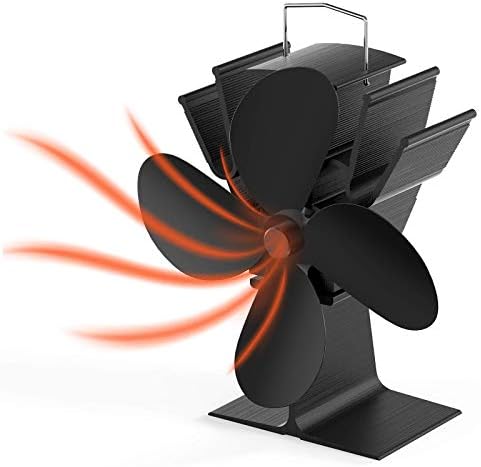 Ventilator peći KIOVINO s toplinskom pogonom 4 Oštrice za Plamenik za drva Učinkovitu Distribuciju Topline Toplije