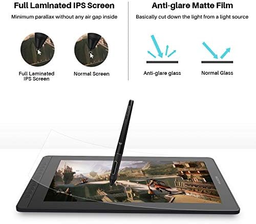 2021 HUION KAMVAS 16 Grafički Tablet za crtanje s Полнослойным ekranom sa anti-glare 10 Express-Tipki Podrška