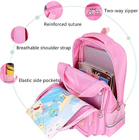 Ruksak za djevojčice na kotačima s lukom Dječje školska torba za osnovne i srednje škole s putnim ruksak na