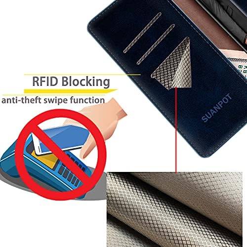 SUANPOT za Samsung Galaxy Note 10 6,3 s RFID-blokiranjem Kožna torbica-novčanik Nositelj kreditne kartice, Flip-folio