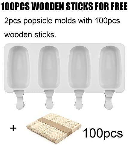 Set mini kalupa za sladoled Joho Baking od 2, Forme za sladoled, Forme za sladoled, Silikonska forma za sladoled