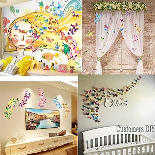 Naljepnice za zid s leptirićima Ewong - 60ШТ 3D Leptir Home dekor-Naljepnice, Skidanje zidnih dekoracija za
