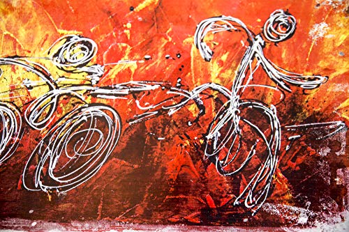 Crvene kapljice triatlon 12x28- Umjetnička ispis na triatlon - Dekor za triatlon Ironman - Poklon za триатлета - Plakat za jedrenje, bicikla, trčanja