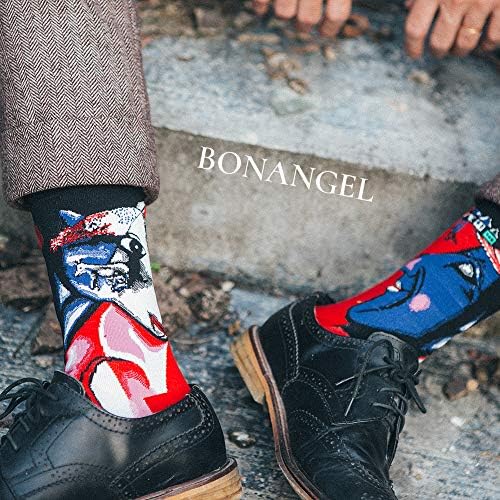 Bonangel Gospodo zabavne čarape za odjeću-Šarene zabavna novost, Skup Čarapa,Umjetničke čarape