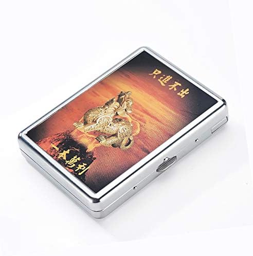 Kutija za cigarete LINGAN uz Lak Metalni Punu Pakiranjem 20 Običnih Cigareta USB-Lakše je Prijenosna Punjiva