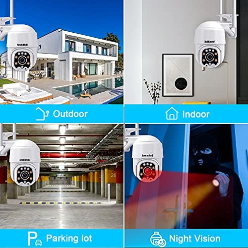 Vanjsko skladište sigurnost Wi-Fi, IP kamera DoHonest S02 HD 1080P,Osnovna sigurnosni sustav s pregledom od
