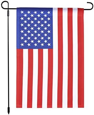 Zastava vrt Jetlifee USA - od tvrtke u vlasništvu veteranima SAD-u. Obostrani Ukrasne vrtne zastave Sjedinjenih Američkih 18 x 12,5 cm Od Poliester materijala, za sve Vremenske uvjete zastava, savršen za vanjsku uporabu (300D Poliester)