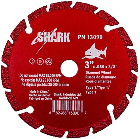Dijamant rezanje krugova Shark Industries 3 x .050 x 3/8- 1 Kom.