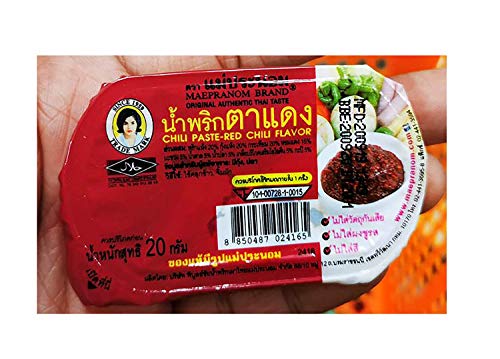 Najbolja Pasta Čile Sa ukusom Crvene čili (Nam Prik Ta dang) Originalna Tajlandska Začinjene Biljna hrana Neto
