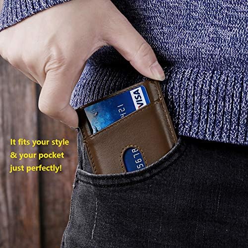 Pop-up torbicu – Držač za kartice UpLook Novčanik RFID Muški tanak torbicu s kopčom za novac