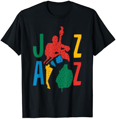 Zabavna Šarene majica za jazz bas i saksofonista