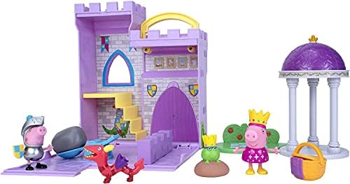 Skup je avantura igre Peppa Pig Princess Fort, 8 komada - Uključuje Sklapanje Torbica za dvorca, Figurice Пеппы