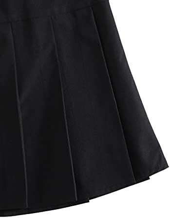 Шеин Za žene s visokim strukom munje trapeznog oblika Školska плиссированная mini suknja za tenis za конькобежцев