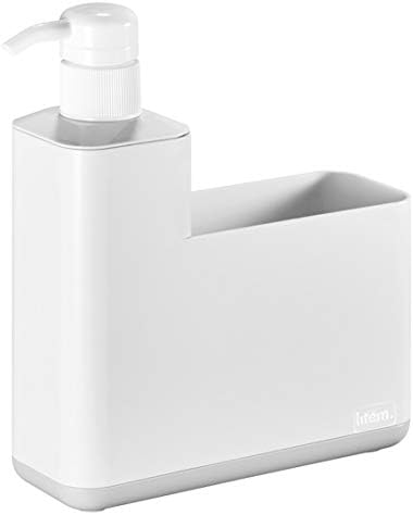 Organizator za sudoper Litem – Dispenzer i držač za šampon za različite predmete za čišćenje kuhinje: četka,