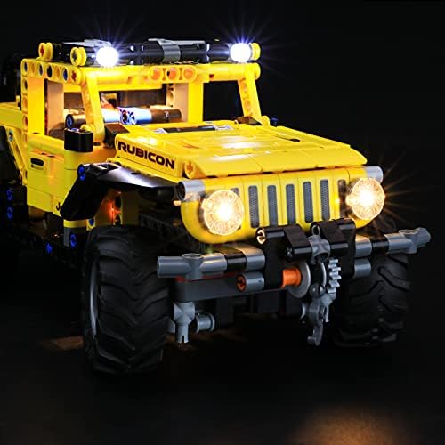 Komplet led rasvjeta BRIKSMAX za Jeep Wrangler - Kompatibilan sa modelom građevinskih blokova Lego 42122 - Ne
