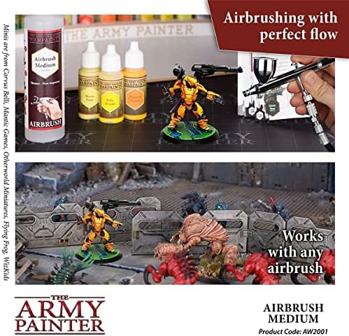 Army Umjetnik - Warpaint Airbrushing Mega Set Boja i Skup za Razrjeđivanje Boje Airbrush - Netoksični Akril
