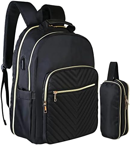 Ruksak za putovanja Banff za žene Vodootporan Radni ruksak Moderan Ruksak za fakultet TSA je Pogodan za laptop sa dijagonalom od 15,6 inča, crna