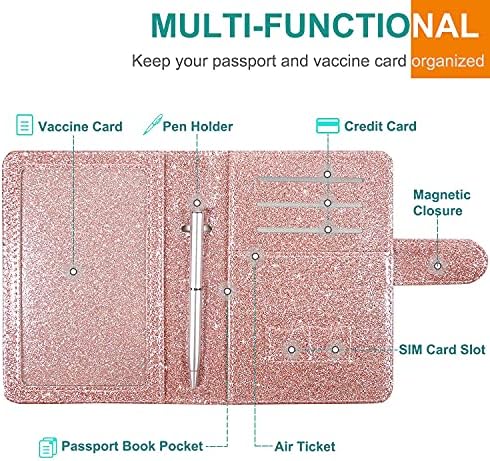 Kombinirani držač za putovnice RSAquar i kartice cijepljenja, Torbica za putovnice s utorom za memorijske cijepljenja