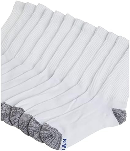 Čarape za posadu od poliestera Gildan za muškarce s pola jastuka, 12 komada