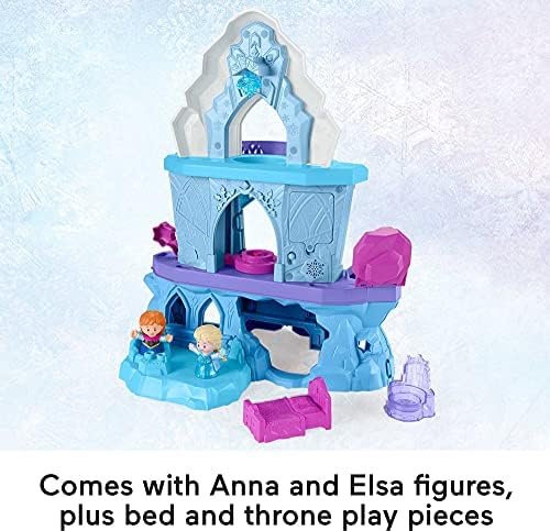 Mali ljudi Fisher-Price – Muzička igra set Disney Frozen Elsa Čarobne svjetla palace s figuricama Anne i Эльзы