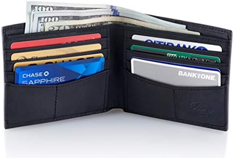 Stealth način Kožni Dual Torbicu Za Muškarce - RFID-torbicu S 8 Utora za kartice i Razdvojenih Novčanikom