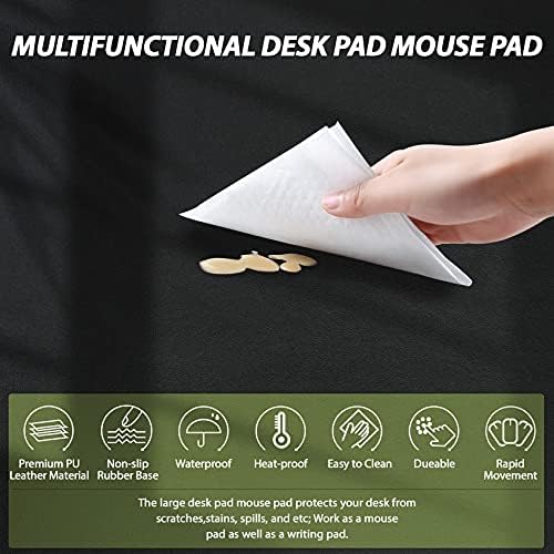 Zaštitnik desktop podnoj od umjetne kože, Velika Gaming podloga za miša, Mat radne površine, podloga za miš