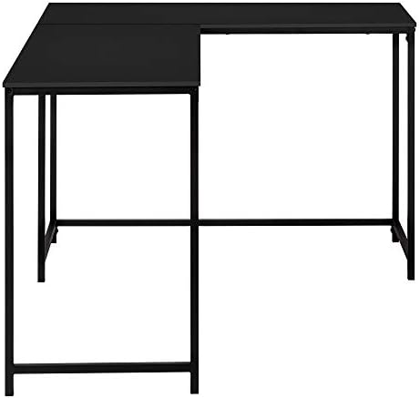 Kut metalne baze Monarch Specialties-Veliki Računalo desk Za Kućni ured, 58 L x 44 W, crna/Crna