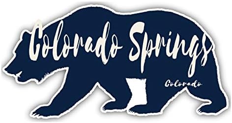 Colorado Springs Suvenir Colorado 3x1, 5-inčni Vinil Naljepnica s likom Medvjeda
