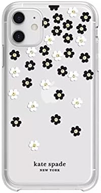 kate Спейд New York Zaštitna Torbica-preklopni za iPhone 12 Mini Razbacano Cvijeće Crna/Bijela/Zlatna dragulji/Prozirna/Bijela