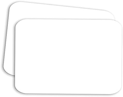 Čisti, Bijeli karton veličine 4 x 6 cm sa zaobljenim rubovima - 150 Kartice