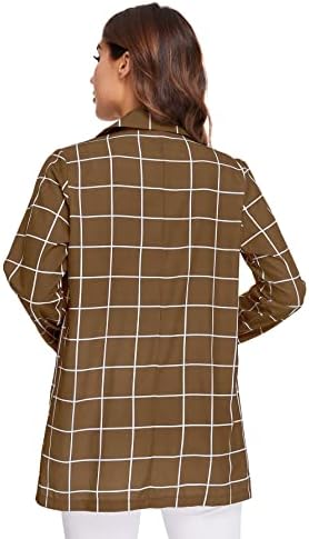 Milumia Ženska sportska jakna s otvorenim prednji dio, Svakodnevni lagani pokrivač jakna sa smotanim rukavima, košulja