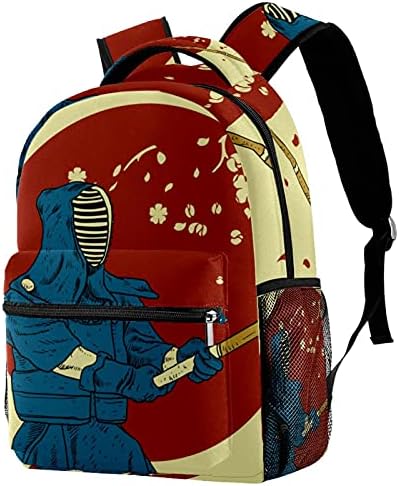 Ruksak Japanska Kendo Majstor za Ispis Velikog Kapaciteta Pješačkih Putnu torbu Casual ruksak s podesivim ramenom pojasom Početna srednja škola Sveučilišni Torbe za knjige, za muškarce, žene