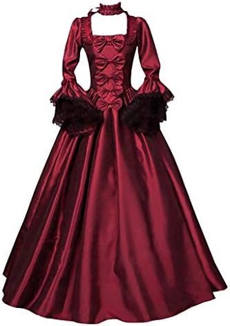 Готическое haljina Фанкл, Donje готическое victorian haljina od puplin s dugim rukavima i kapuljačom na Halloween,