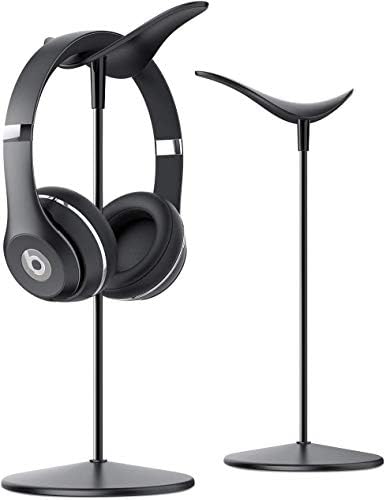 Stalak za slušalice, Držač desktop slušalice - stalak za slušalice Lamicall, za sve slušalice, kao što je Utor za slušalice HyperX, Glazbene slušalice Beats/Sony/Sennheiser - Crna