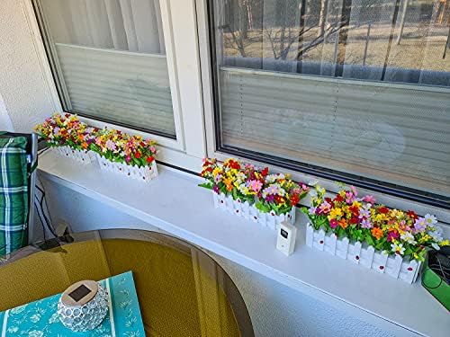Umjetni Cvijet biljke - Obojene Tratinčice u lonac za ograde za unutarnju Uredski Vjenčanje home dekor, 2 kompleta