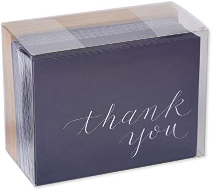 Američki Čestitke sa Zahvalnošću, Tamno plave sa Smeđim конвертами u stilu Kraft (50 komada)