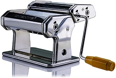 Ručni stroj za tjesteninu od nehrđajućeg čelika Ovente i Podešavanje debljine 7 (od 0,5 do 3 mm), Lako čišćenje