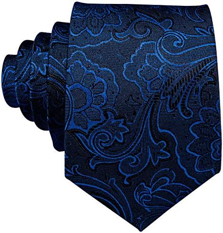 Barry.Gospodo svilene kravate Wang,Džepni kvadrat za kravatu Paisley i Skup manžete za vjenčanje poslovanja