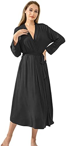 DUSDIMON Ženske haljine Duge haljine Pidžama Casual Odjeća za odmor s džepovima