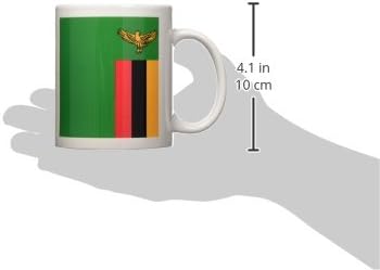 Keramička Šolja sa Zastavom Zambije 3dRose, 11 oz