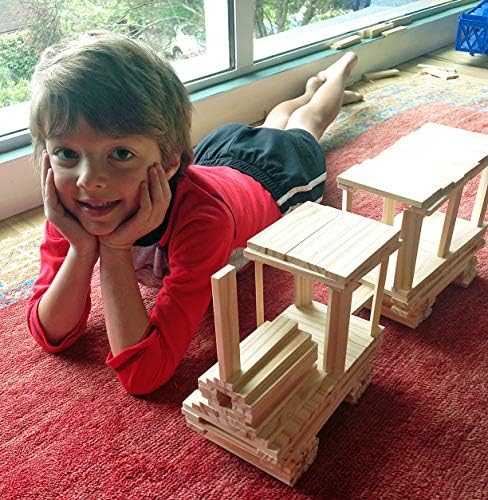 3 Pčele i Sam Drvene Građevinske Toys - Igračke za dječake i Djevojčice - 100 Drvenih dasaka