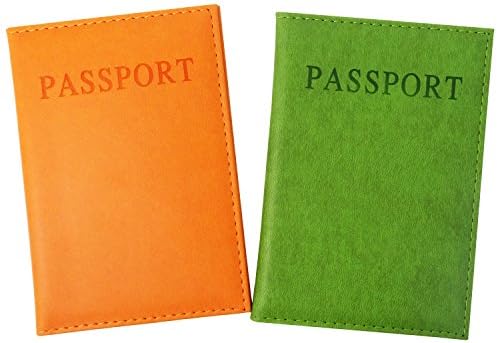 Honbay 2 KOMADA Cover za putovnice od umjetne kože Torbica za putovnice za muškarce i žene